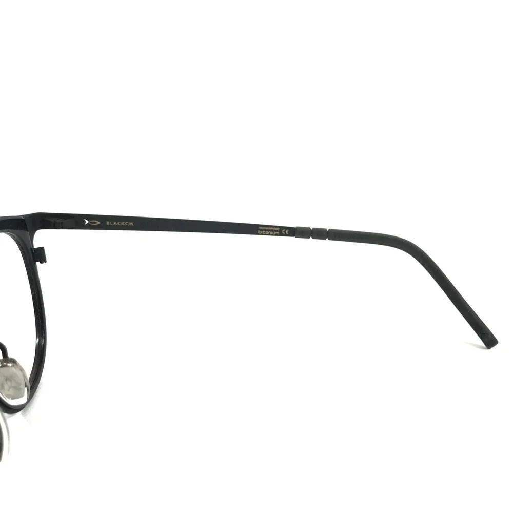 Blackfin Eyeglasses Frames PALOS BF884 COL. 1082 Black Round Full Rim 45-22-145
